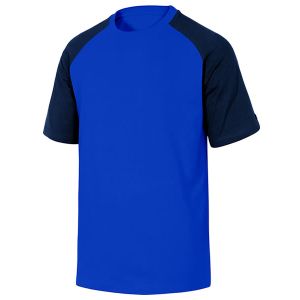 Maglietta da lavoro in cotone di colore Blu e Nero