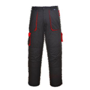 Pantaloni in contrasto Portwest Texo Portwest  - TX11BDRS - Nero-Rosso