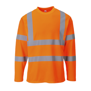T-shirt alta visibilità maniche lunghe Portwest  - S278ORRL - Arancio