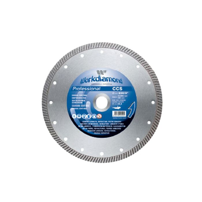 Dischi per elettroutensili manuali: Disco Diamantato Ø230 mm Corona  Continua (5 pz)